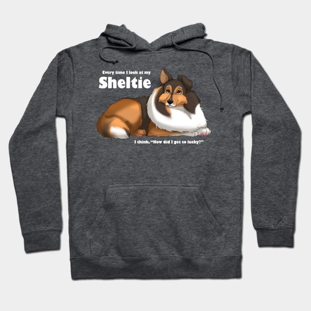 Lucky Sheltie Hoodie by You Had Me At Woof